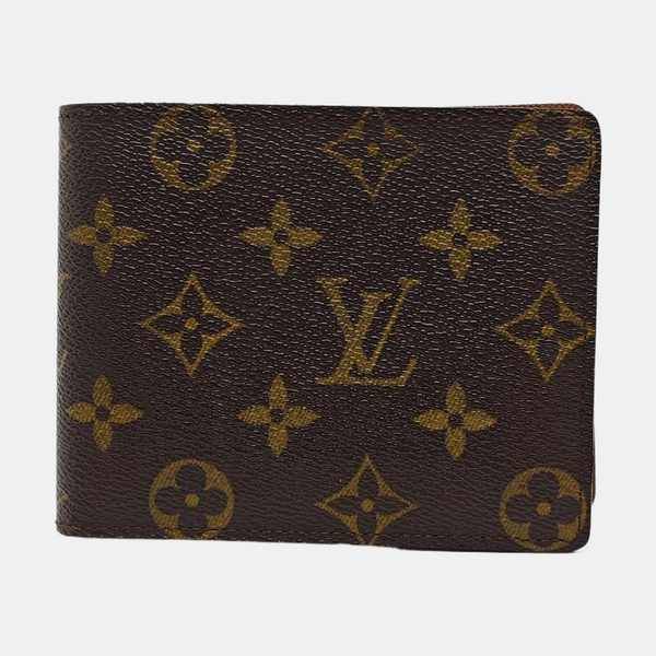 MULTIPLE Monogram Coated Canvas Brown Wallet