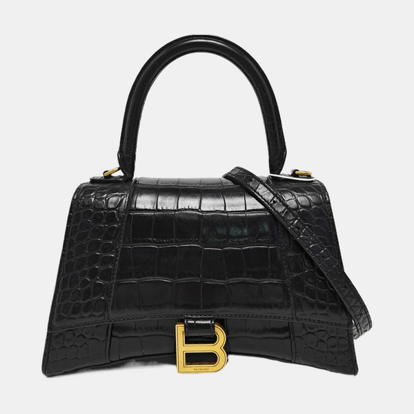 Hourglass S Calfskin Black