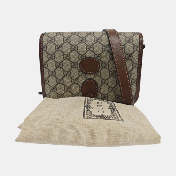 Retro Mini Monogram Coated Canvas Beige