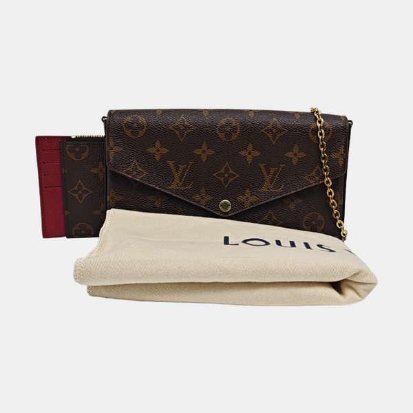 FÉLICIE Monogram Coated Canvas Brown