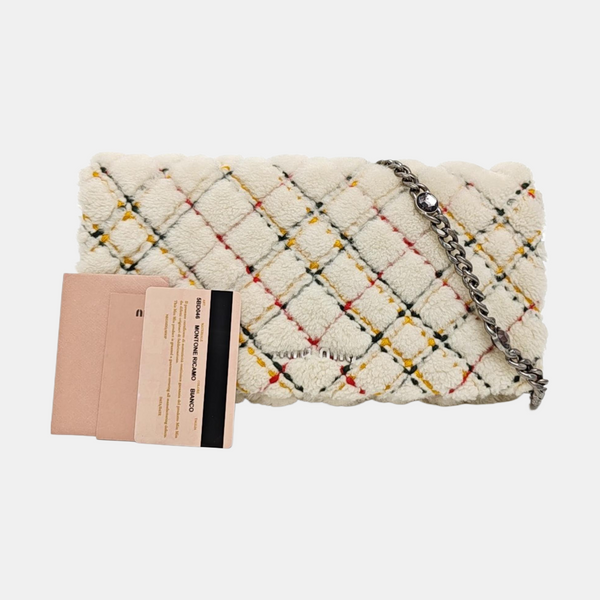 Fabric Shoulder Bag White