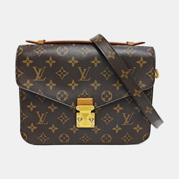 MÉTIS MM Monogram Coated Canvas Brown