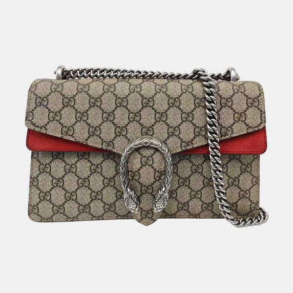 Dionysus Small Monogram Coated Canvas Black
