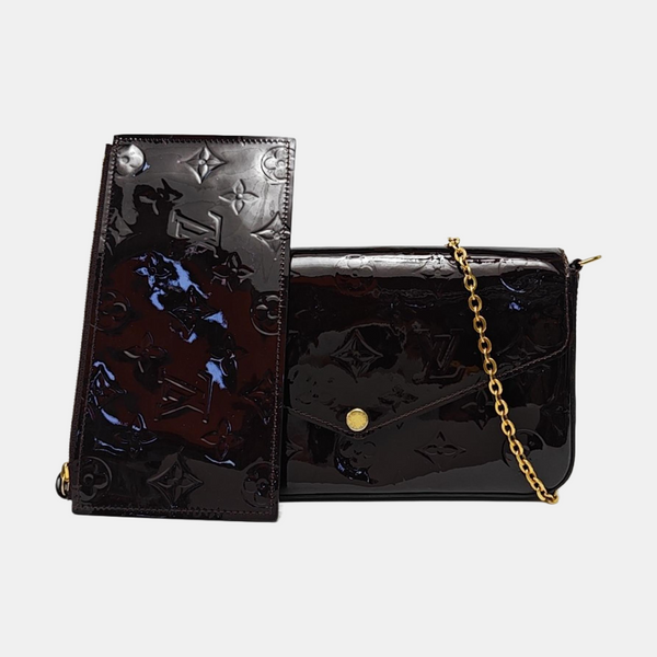 FÉLICIE Monogram Patent Leather Red