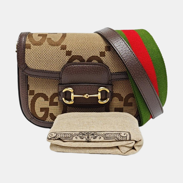 Horsebit 1955 Mini Monogram Canvas Beige