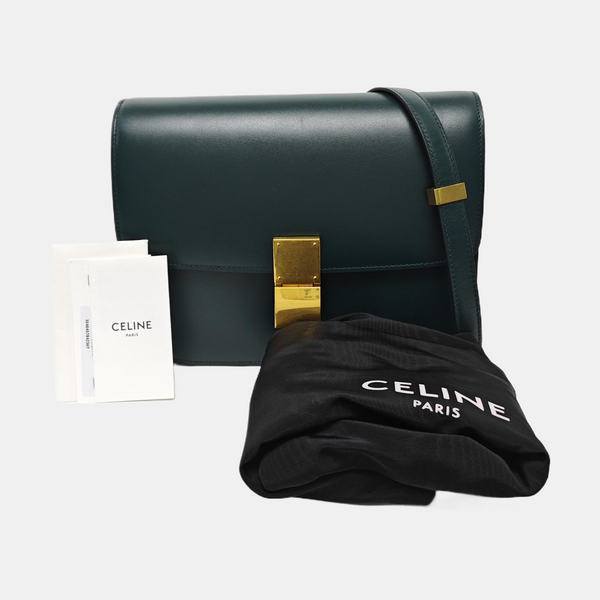 CLASSIC BOX Medium Calfskin Green