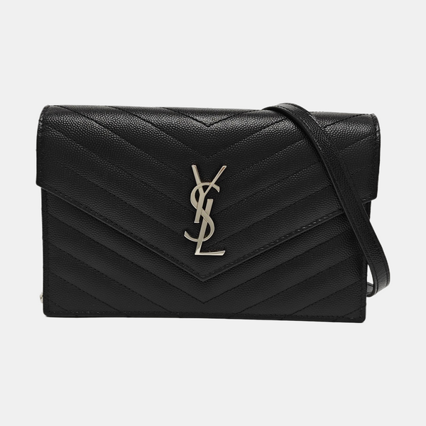 MONOGRAM WOC Chevron Calfskin Black