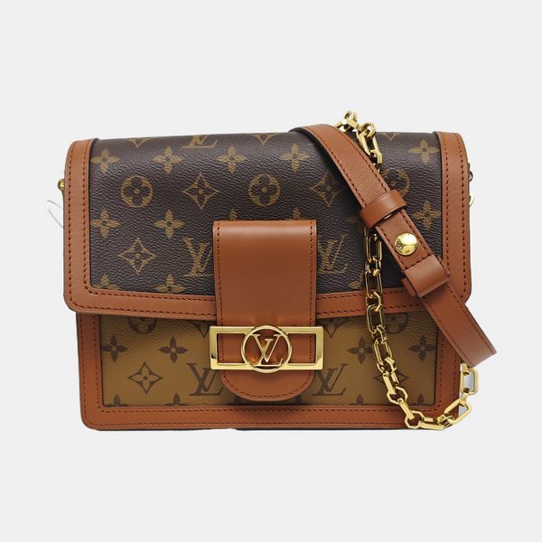 DAUPHINE MM Monogram Coated Canvas Brown
