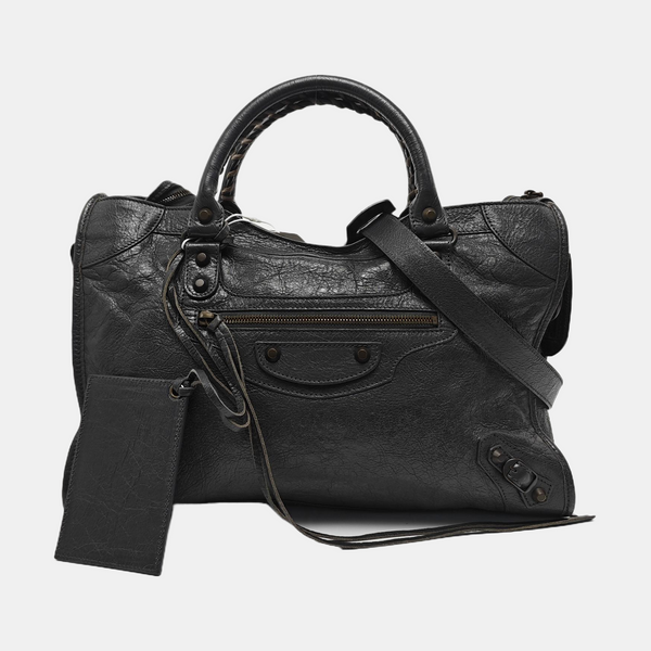 Classic City Medium Lambskin Gray