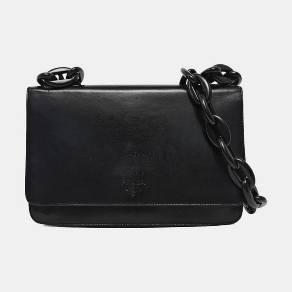 Calfskin Shoulder Bag Black