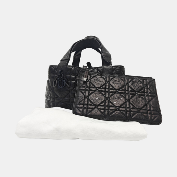 Toujours Small Cannage Calfskin Black