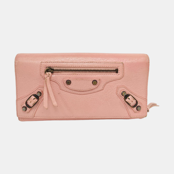 Classic City Lambskin Pink Wallet
