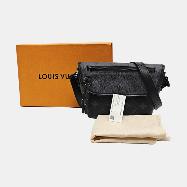 PULSE Mini Monogram Coated Canvas Black