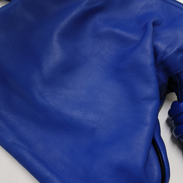 Authenticated pre-owned Flamenco Calfskin Blue - Crossbody Bag at Looply
