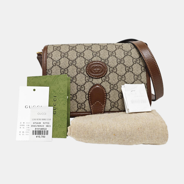 Retro Mini Monogram Coated Canvas Beige