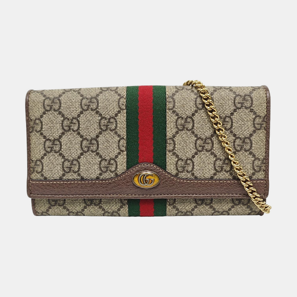 Ophidia Mini Monogram Coated Canvas Beige