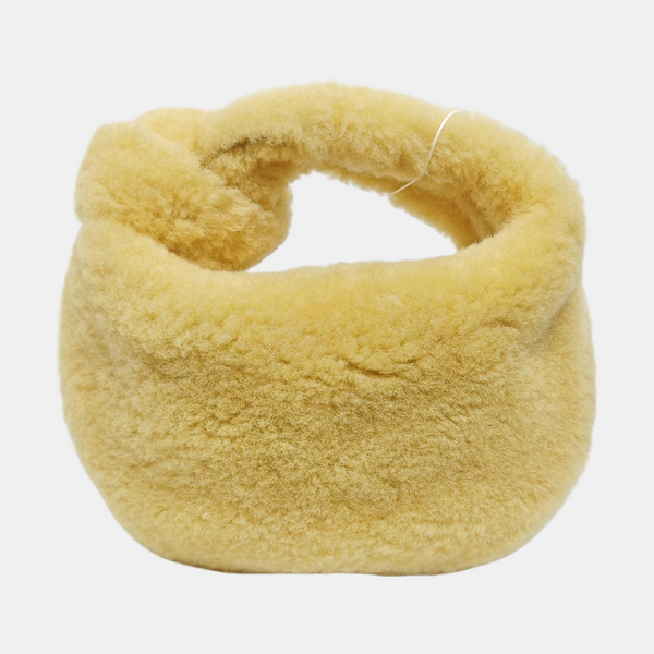 Authenticated pre-owned Jodie Mini Sheepskin Yellow - Top Handle Bag at Looply
