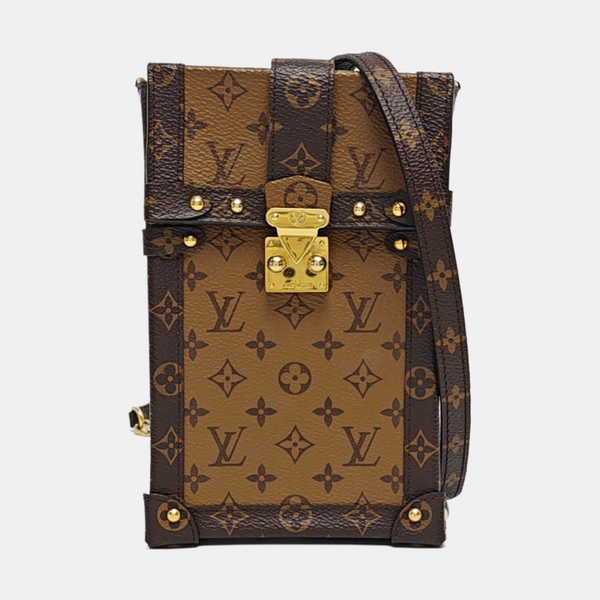TRUNK Monogram Coated Canvas Brown