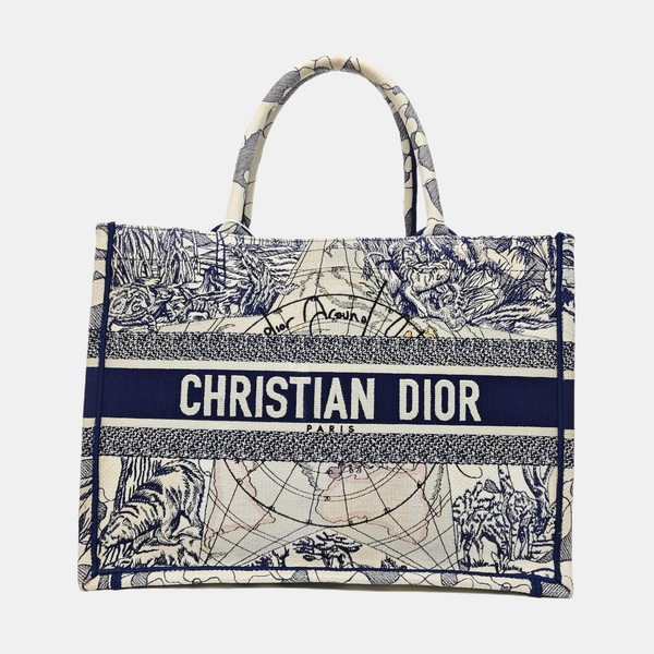 Book Tote Medium Canvas Blue