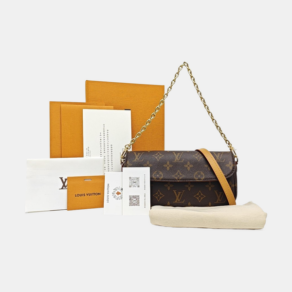 IVY Monogram Coated Canvas Brown