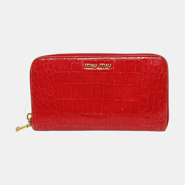 Calfskin Wallet Red