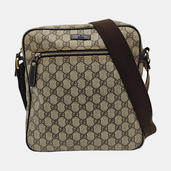 GG Supreme Monogram Coated Canvas Black