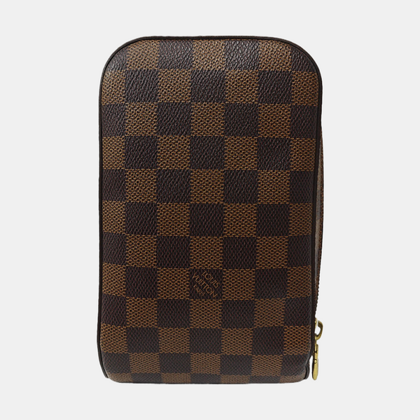 GÉRONIMOS Damier Ebene Coated Canvas Brown