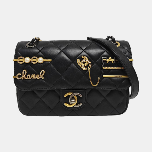 CLASSIC FLAP Mini Quilted Lambskin Black