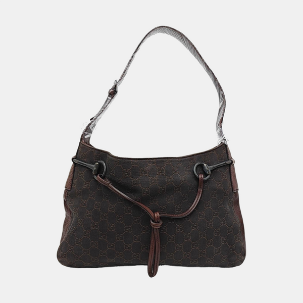 Monogram Canvas Tote Bag Black