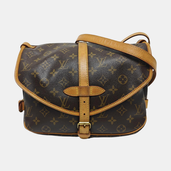 SAUMUR Monogram Coated Canvas Brown