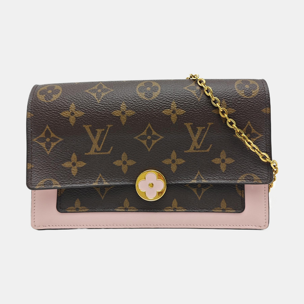 FLORE Monogram Coated Canvas Brown