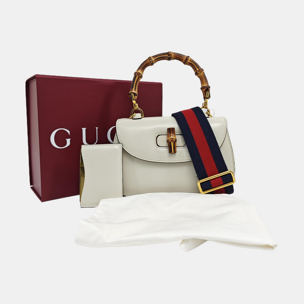 Bamboo 1947 Small Calfskin White