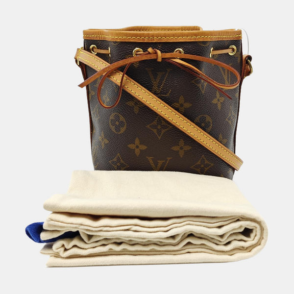 NÉONOÉ Nano Monogram Coated Canvas Brown