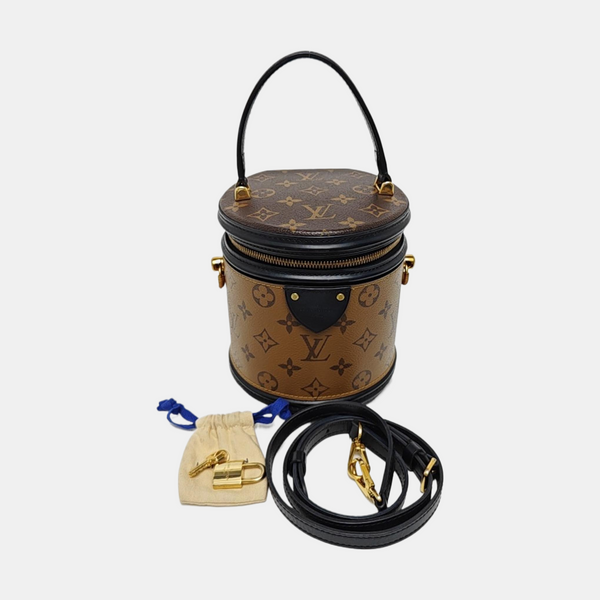 CANNES PM Monogram Coated Canvas Brown