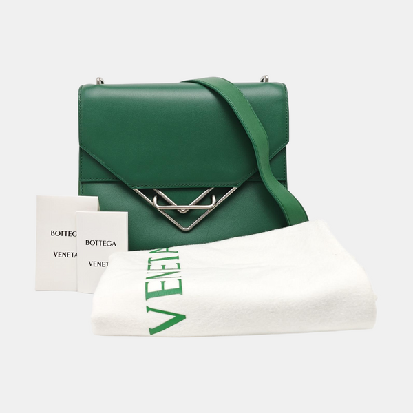 The Clip Calfskin Green
