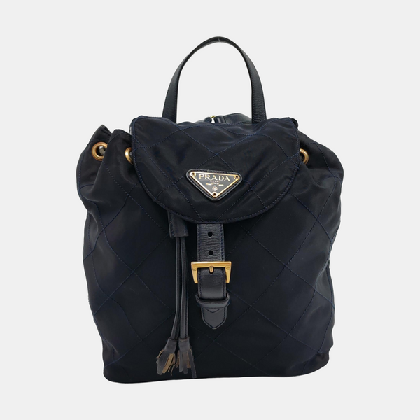 Vela Quilted Nylon Blue