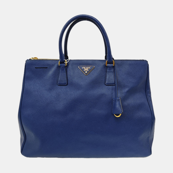 Galleria Large Saffiano Calfskin Blue