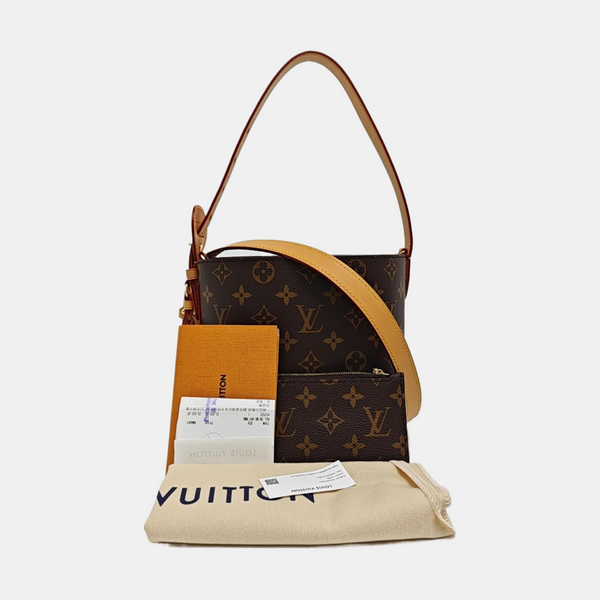ALL IN BB Monogram Coated Canvas Brown