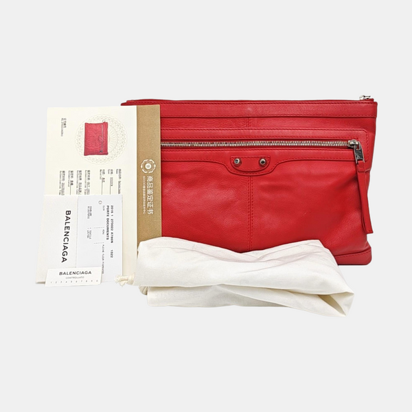 Classic City Small Lambskin Red