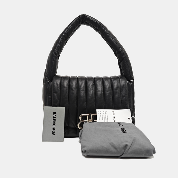 Monaco Small Quilted Calfskin Black
