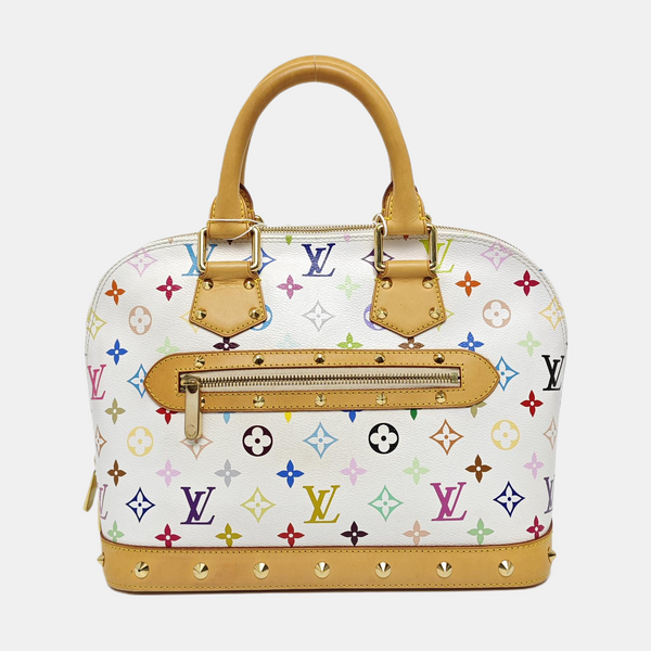 LV × TM ALMA PM Monogram Coated Canvas White