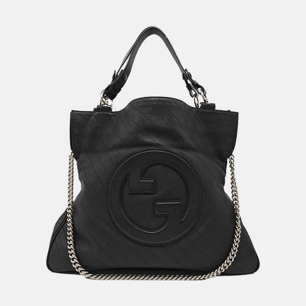 Blondie Medium Quilted Calfskin Black