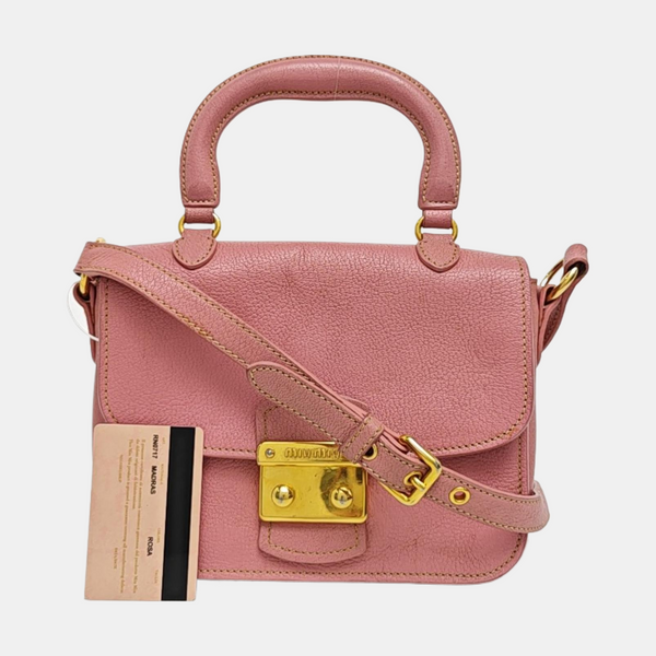 Calfskin Shoulder Bag Pink