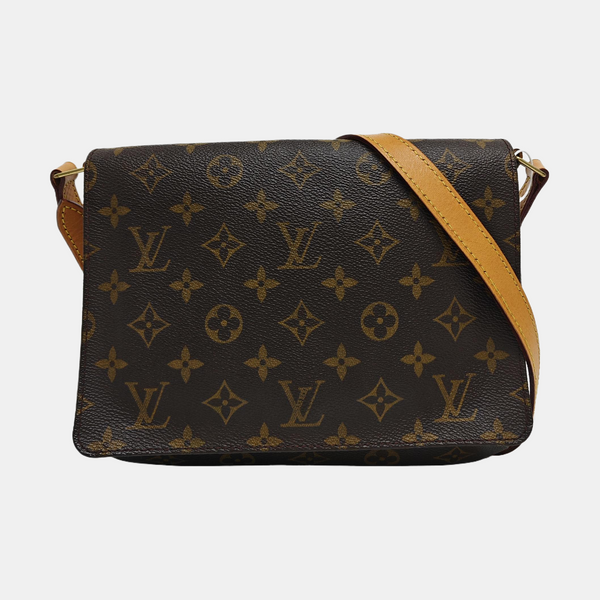 MUSETTE TANGO Monogram Coated Canvas Brown