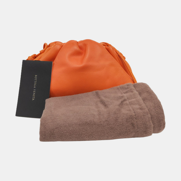 Authenticated pre-owned The Pouch Mini Calfskin Orange - Crossbody Bag at Looply
