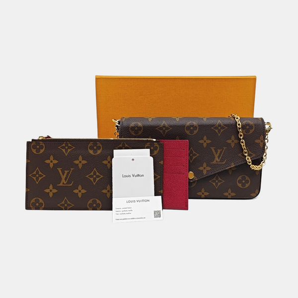 FÉLICIE Monogram Coated Canvas Brown