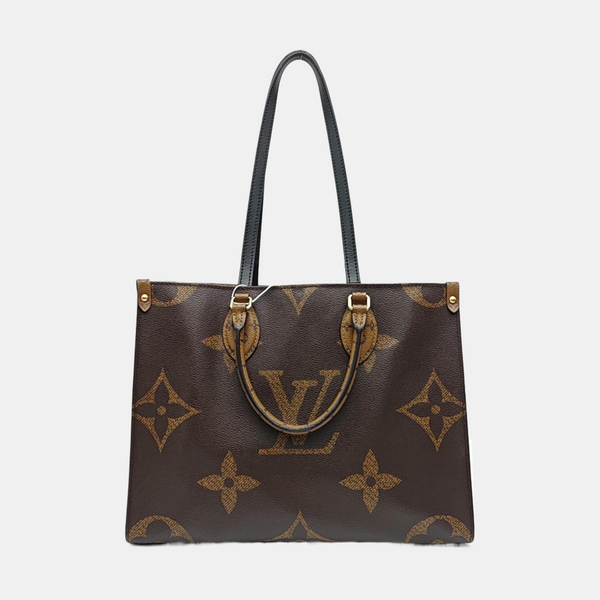 ONTHEGO MM Monogram Coated Canvas Brown