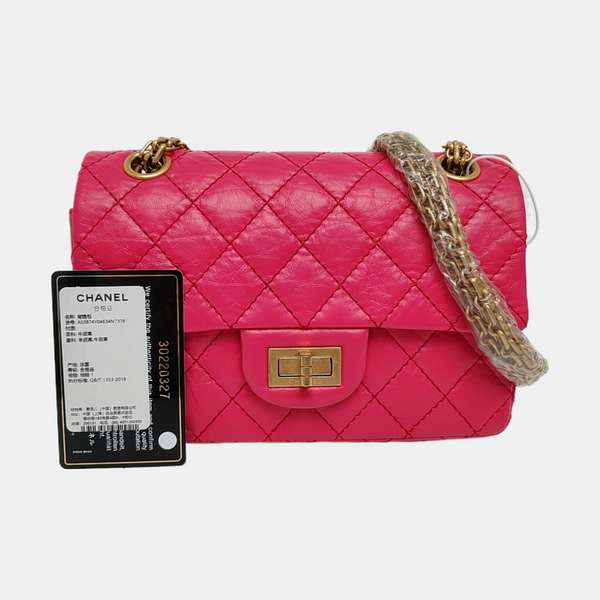 2.55 224 (mini) Quilted Calfskin Pink