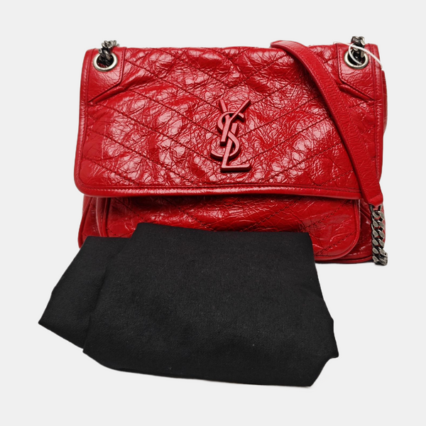 NIKI Medium Quilted Calfskin Red