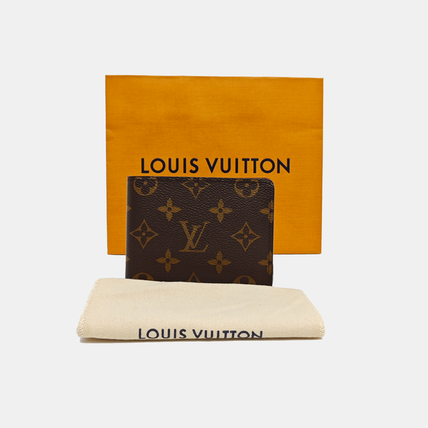 MULTIPLE Monogram Coated Canvas Brown Wallet